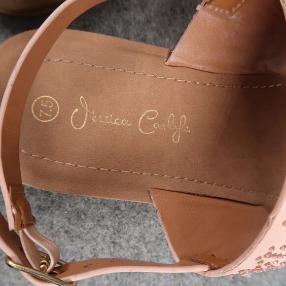 Jessica Carlyle Shoes Womens 7.5 Sandal Fashion Flat Slingback Casual Rhinestone - Picture 12 of 12